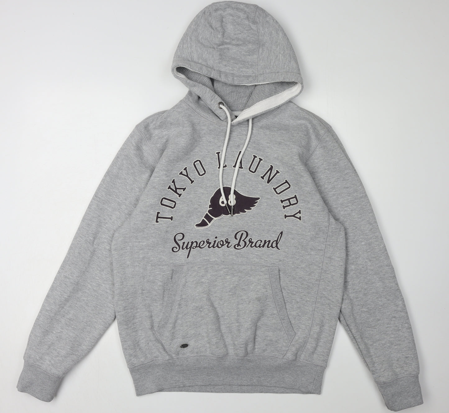 Tokyo Laundry Men's Grey Pullover Hoodie, Size M