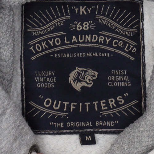 Tokyo Laundry Men's Grey Pullover Hoodie, Size M