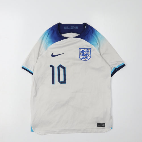 Nike Boys White Football Jersey Short Sleeve Medium