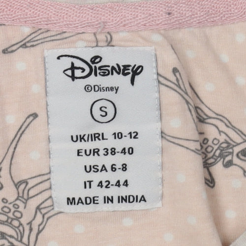 Disney Women Beige Bambi Pyjama Top Size S