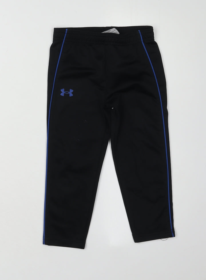 Under Armour Boys Black Jogger Trousers 2-3 Years