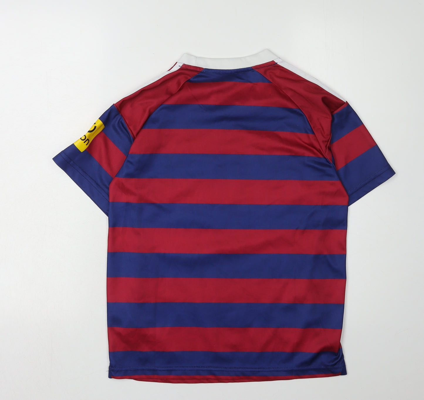 Adidas Boys Multicoloured Striped Jersey T-Shirt, 8 Years