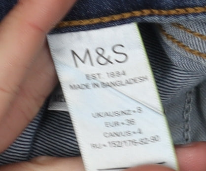 Marks and Spencer Women's Blue Straight Jeans S