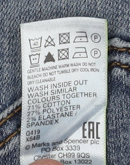 Marks and Spencer Women's Blue Straight Jeans S