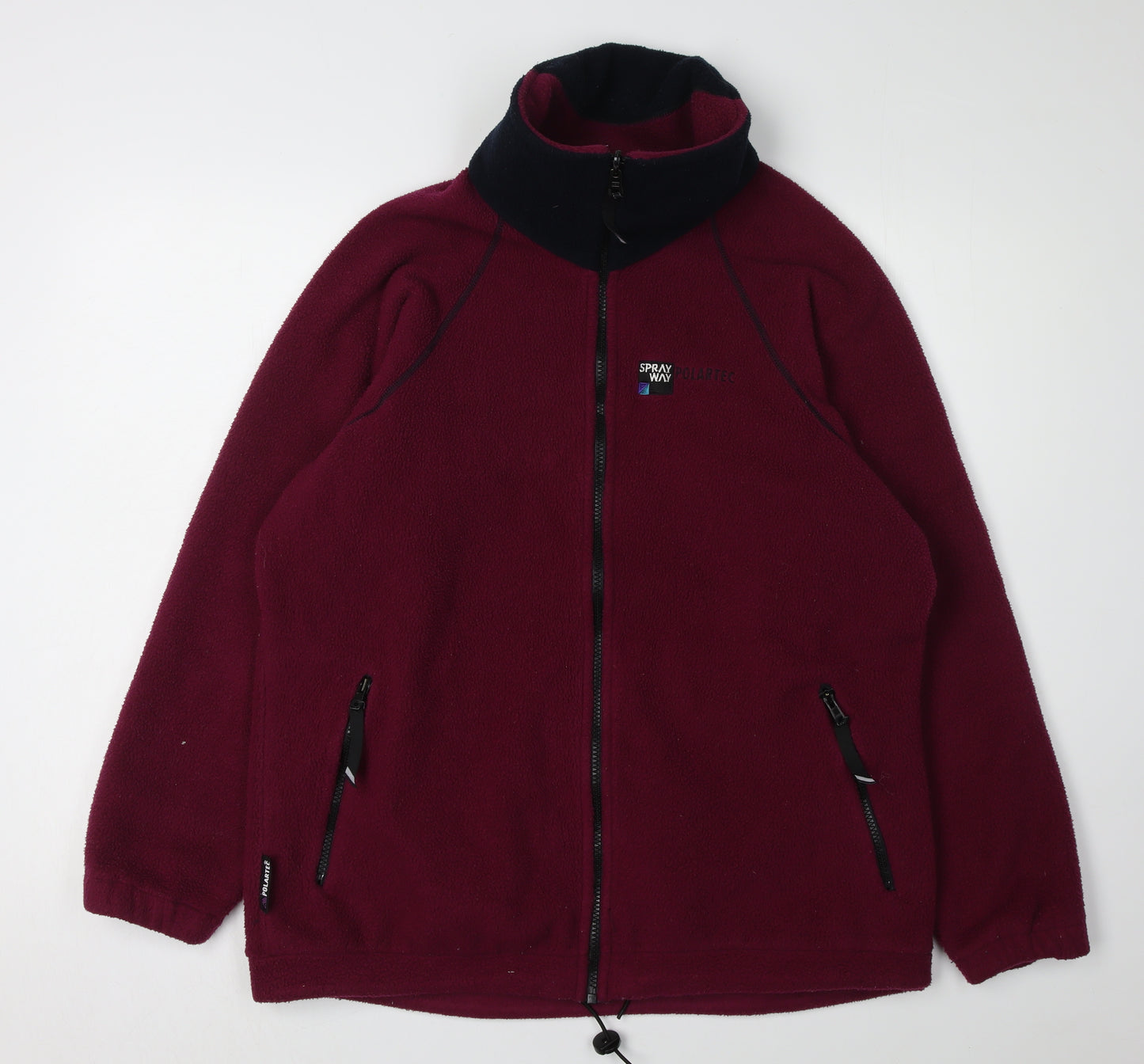 Sprayway Unisex Red Fleece Jacket L Full Zip Outdoor