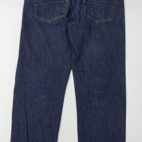 Often Unisex Blue Straight-Leg Jeans, Size 12