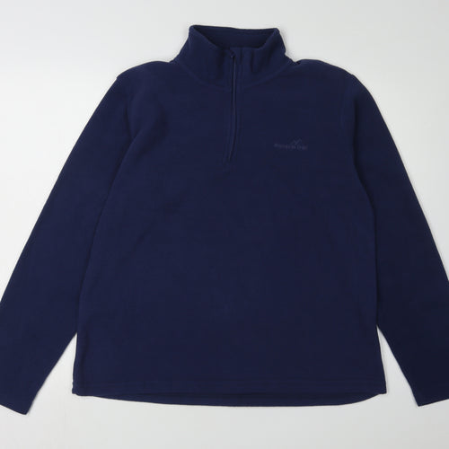 Freedom Trail Women's Blue Fleece Pullover Hoodie, Size 14