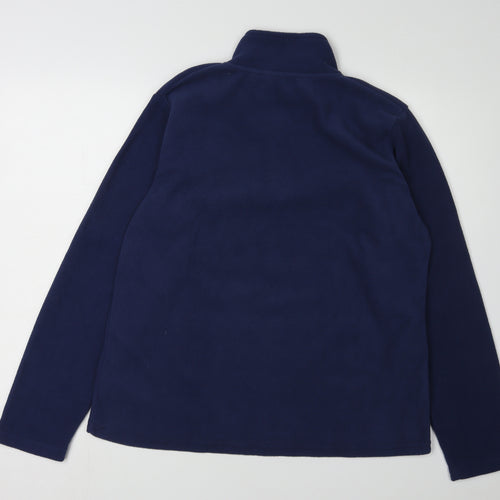 Freedom Trail Women's Blue Fleece Pullover Hoodie, Size 14