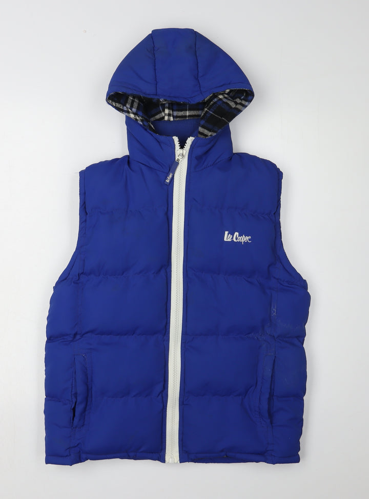 Lee Cooper Boys' Blue Hooded Bodywarmer Jacket 11-12 Years