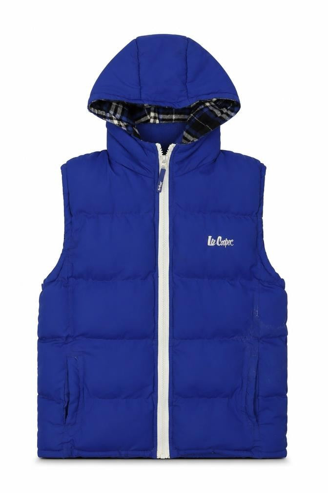 Lee Cooper Boys' Blue Hooded Bodywarmer Jacket 11-12 Years