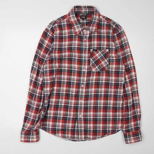 Lee Men's Multicoloured Plaid Button-Up Shirt M