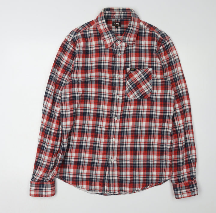 Lee Men's Multicoloured Plaid Button-Up Shirt M