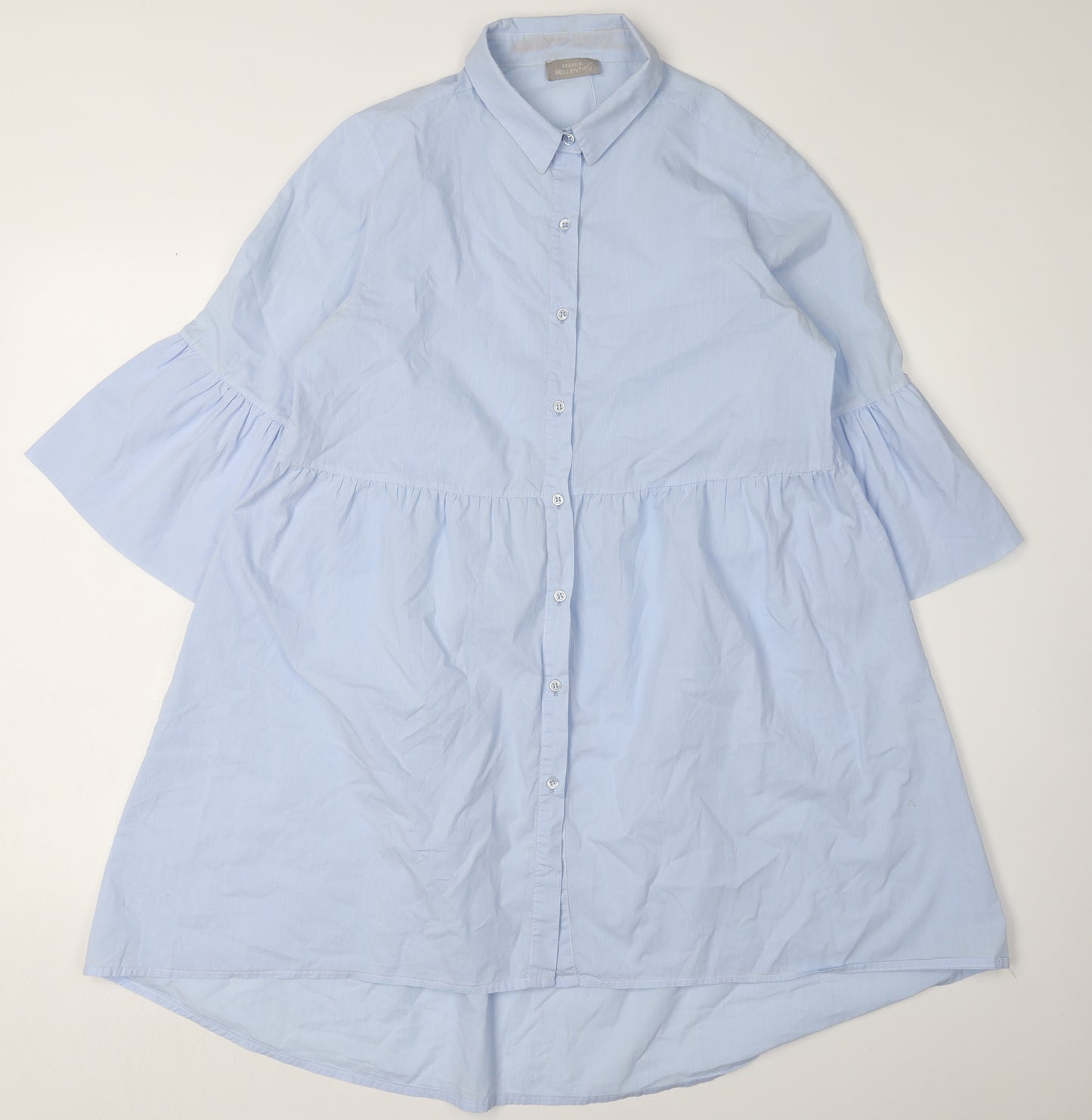 Maria Bellentani Women's Blue Shirt Dress M