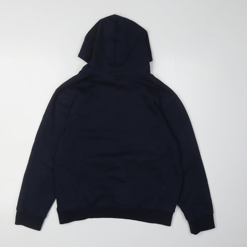 Fluid Boys Blue Pullover Hoodie 13 Years with Graphic Print