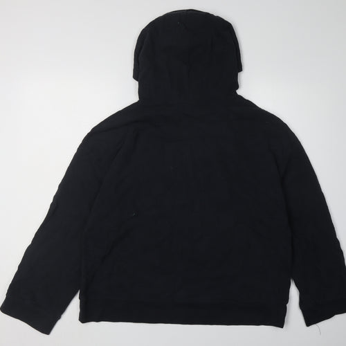 Zara Women's Black Studded Pullover Hoodie S