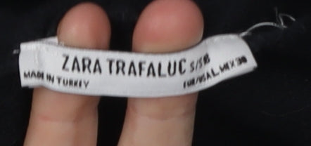 Zara Women's Black Studded Pullover Hoodie S