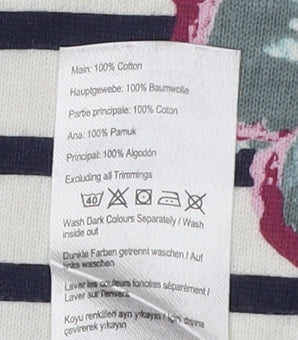 Joules Women's Multicoloured 3/4 Sleeve Top Size 20