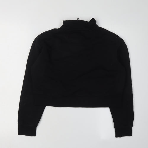 Lyle & Scott Black Unisex 1/2 Zip Pullover Hoodie S