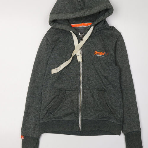 Superdry Women's Grey Full Zip Hoodie XS