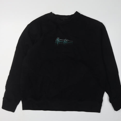 Mennace Men's XL Black Pullover Sweatshirt