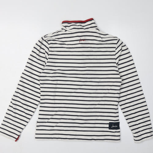 Joules Women's XS Black Striped Sweatshirt, Classic