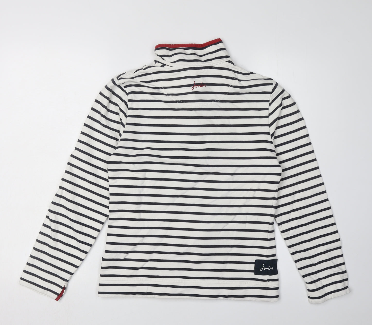Joules Women's XS Black Striped Sweatshirt, Classic