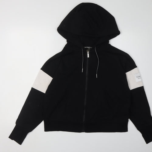 Calvin Klein Women's Black Full Zip Hoodie Size S