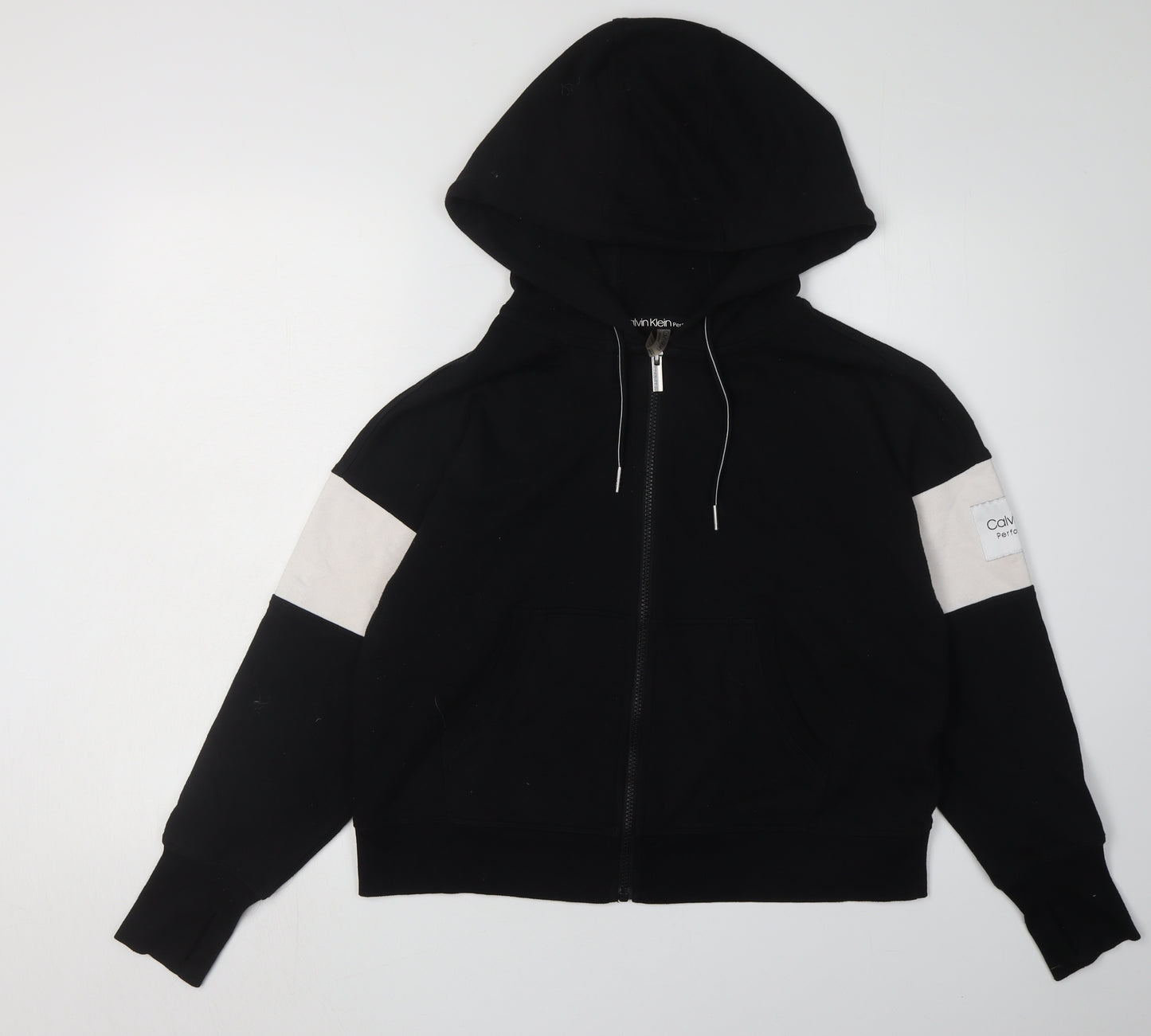 Calvin Klein Women's Black Full Zip Hoodie Size S