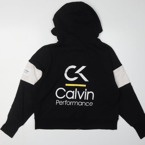 Calvin Klein Women's Black Full Zip Hoodie Size S
