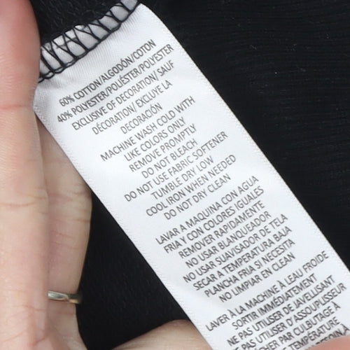 Calvin Klein Women's Black Full Zip Hoodie Size S