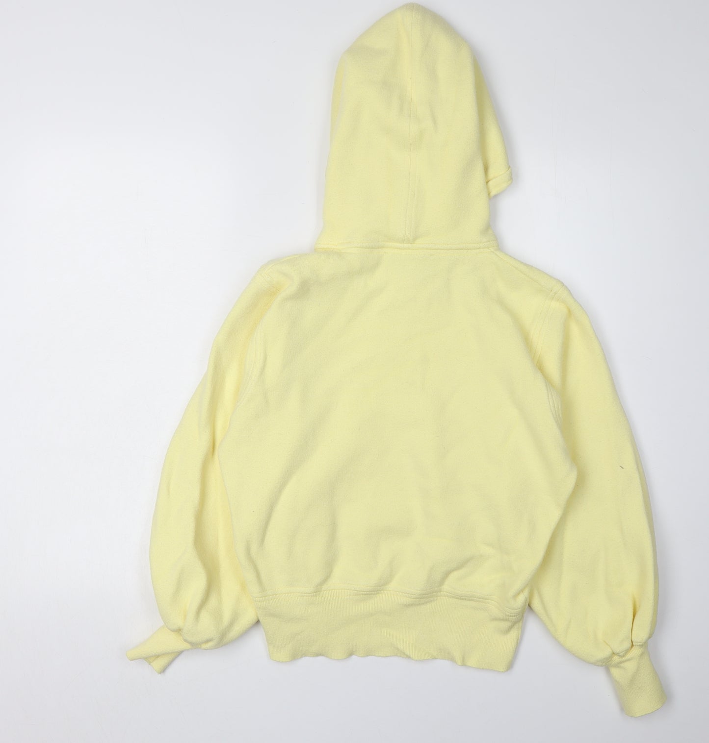 Zara Women's Yellow Pullover Hoodie - Size S
