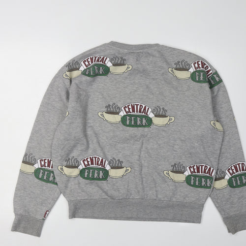 Friends Grey Graphic Logo Unisex Sweatshirt - Size S