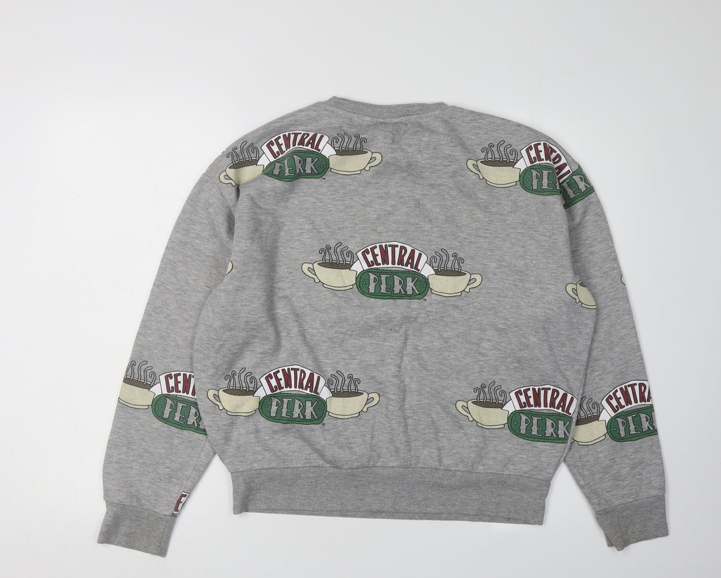 Friends Grey Graphic Logo Unisex Sweatshirt - Size S