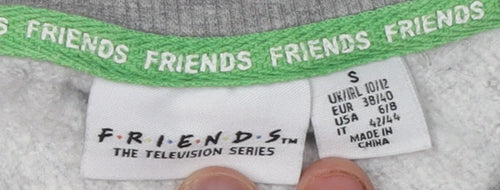 Friends Grey Graphic Logo Unisex Sweatshirt - Size S