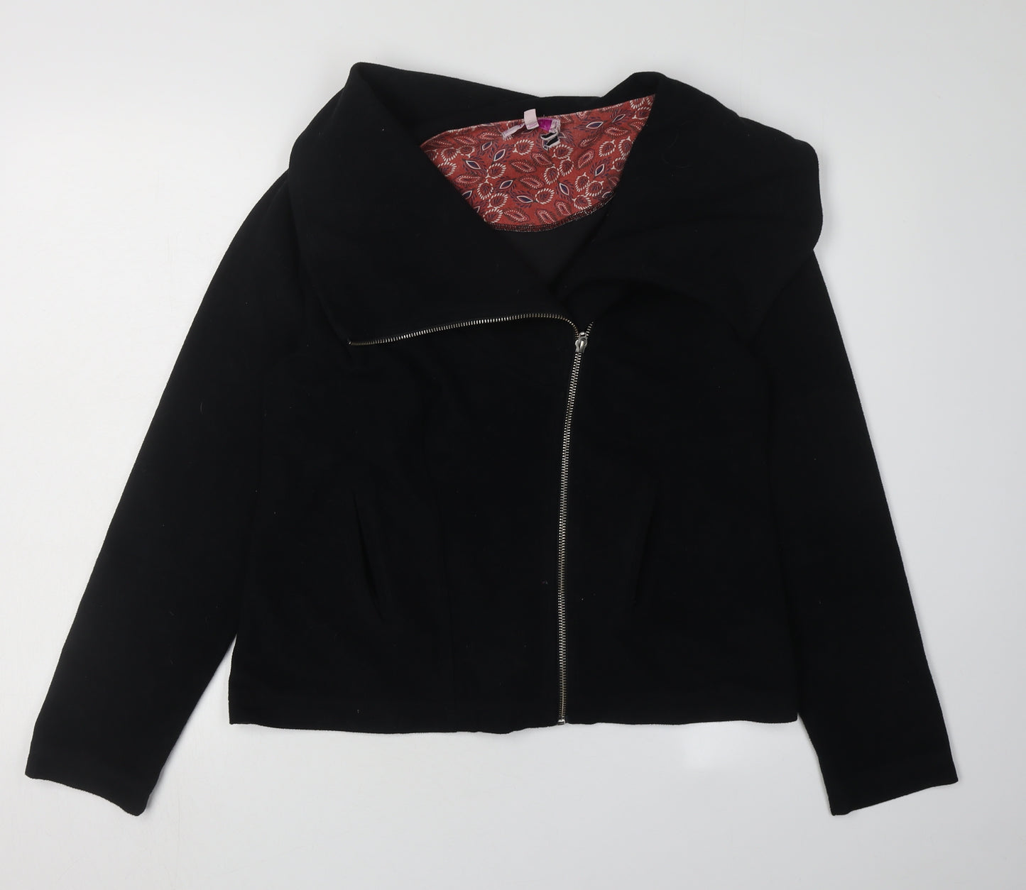 Marks and Spencer Women's Black Biker Jacket M Casual