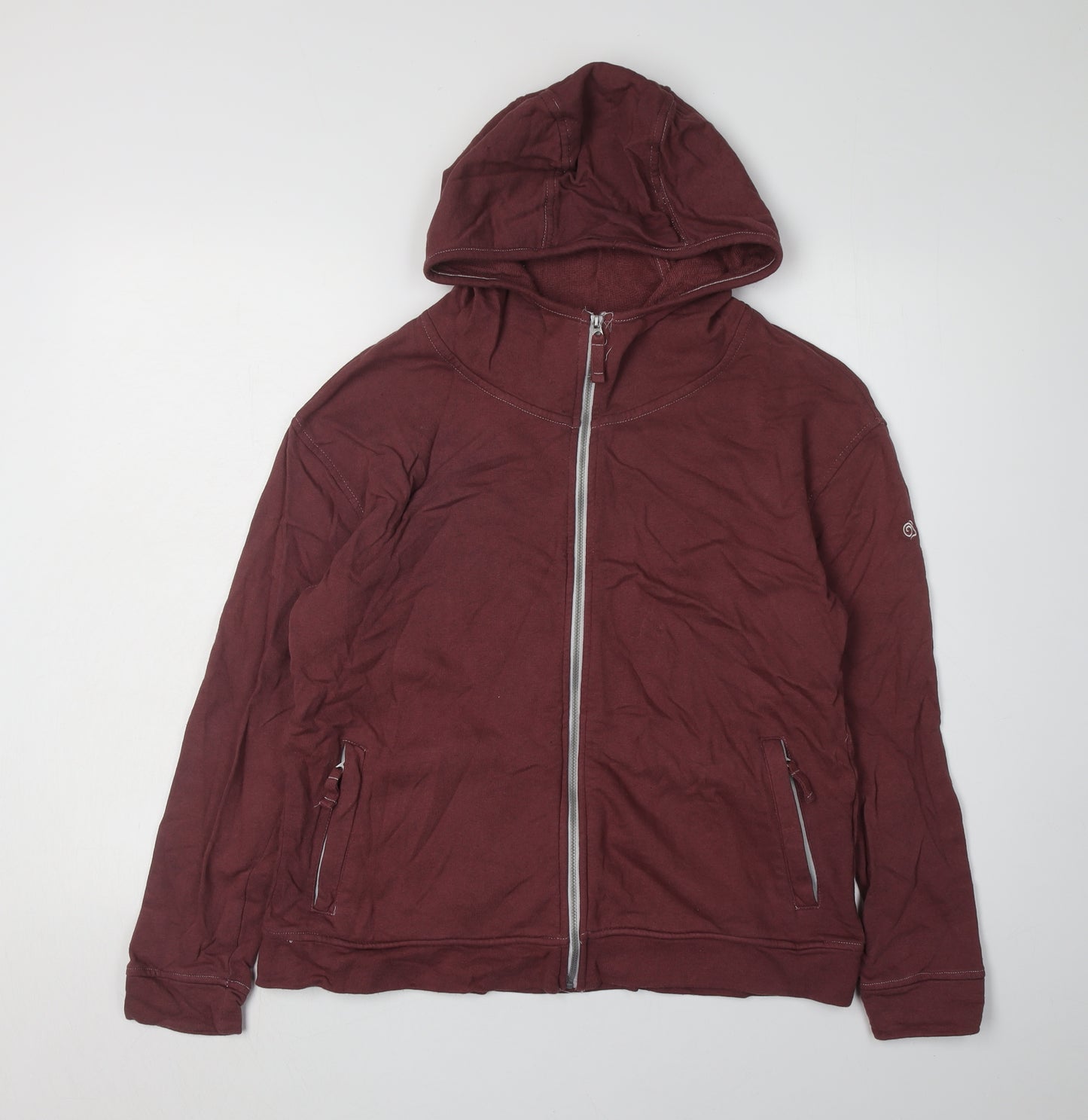 Craghoppers Women's Red Full Zip Hoodie, Size 10, Casual