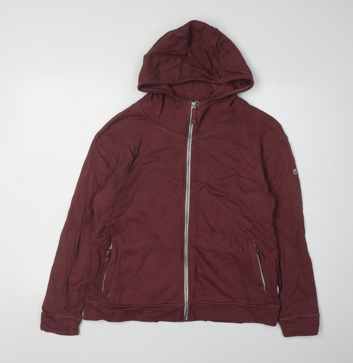 Craghoppers Women's Red Full Zip Hoodie, Size 10, Casual