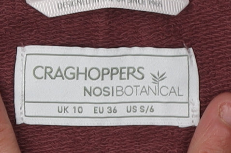 Craghoppers Women's Red Full Zip Hoodie, Size 10, Casual