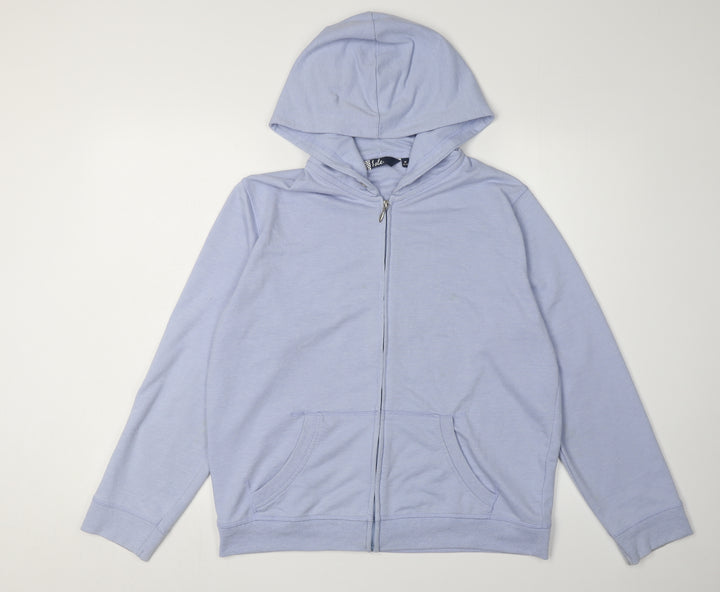 Isle Women's Blue Full Zip Hoodie, Size M, Casual