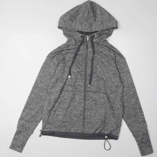 Next Women’s Grey Hooded Jacket XS Relaxed Fit