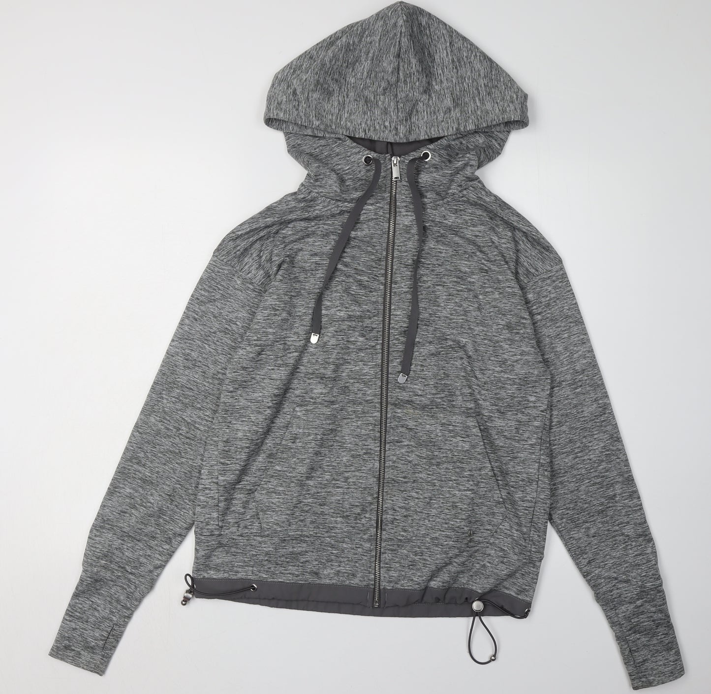 Next Women’s Grey Hooded Jacket XS Relaxed Fit