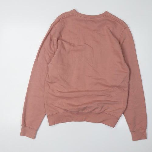 TEEQ Women's Pink Pullover Sweatshirt, S, Casual Wear