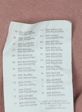 TEEQ Women's Pink Pullover Sweatshirt, S, Casual Wear