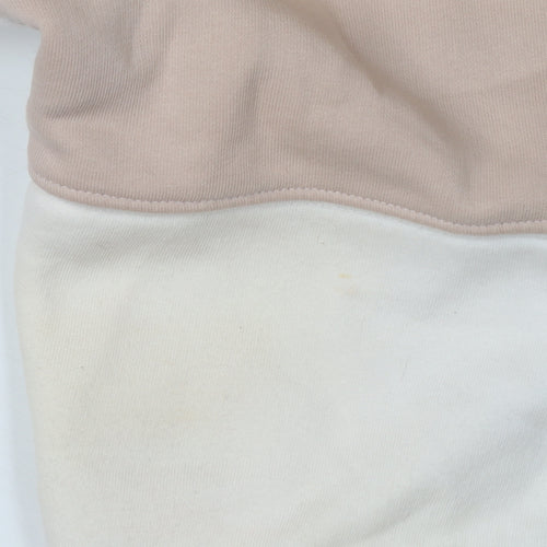 Pink Soda Women Beige Colourblock Hoodie Size 8
