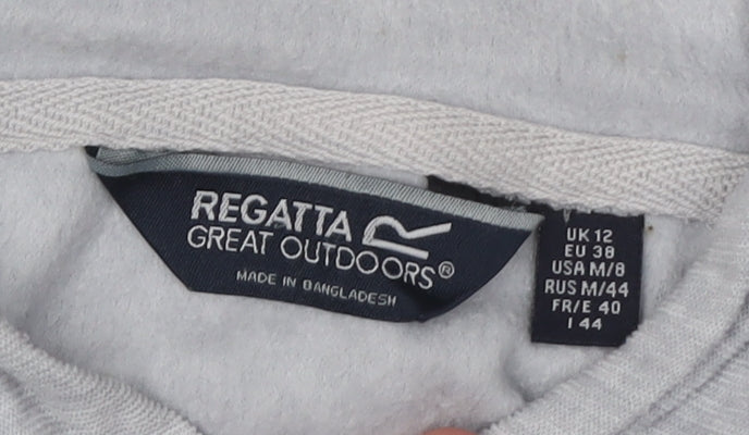 Regatta Women's Grey Hoodie Size 12