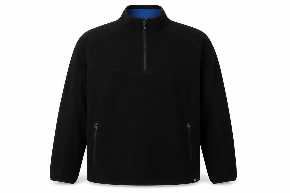 Mondetta Men's Black Fleece 1/4 Zip Sweatshirt L/S