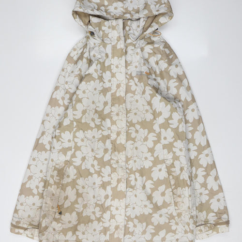 Regatta Women's Beige Floral Rain Coat Size 12