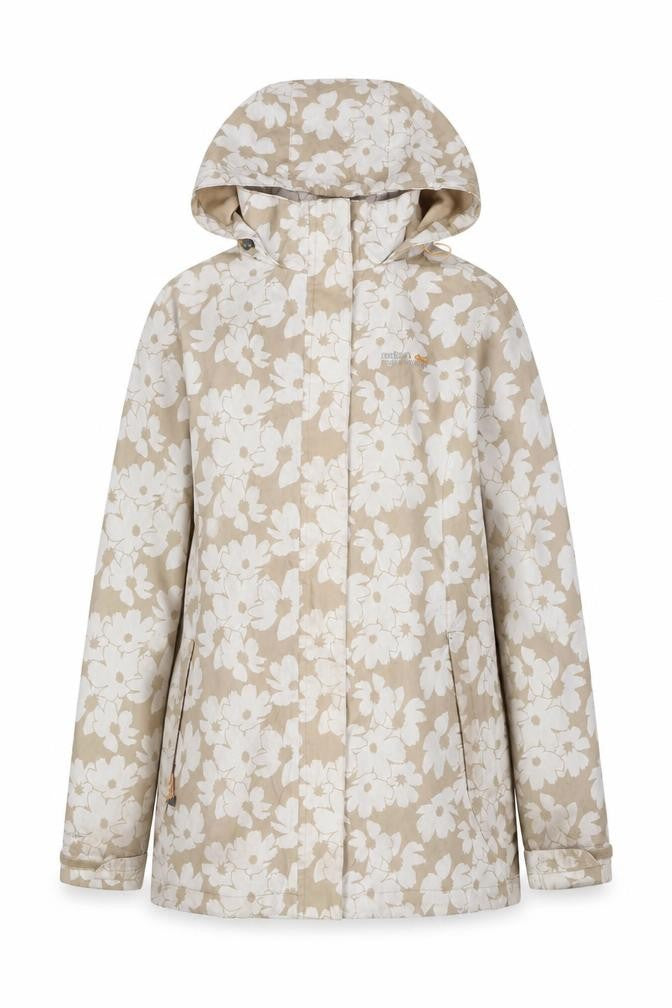 Regatta Women's Beige Floral Rain Coat Size 12