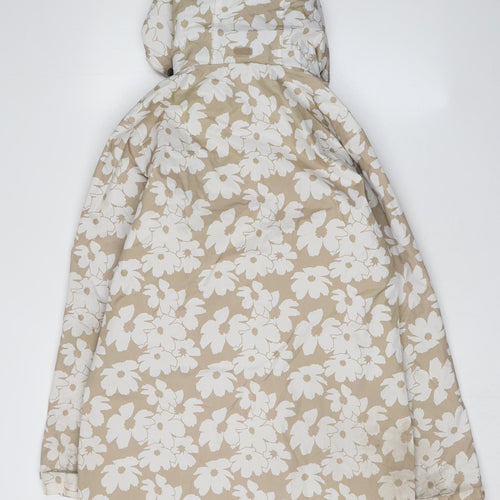 Regatta Women's Beige Floral Rain Coat Size 12