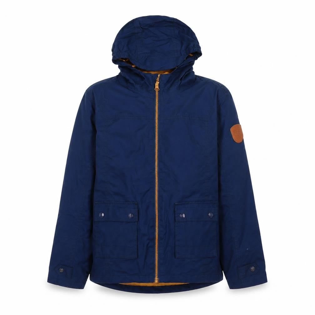 Front view of boys’ gelert blue hooded basic jacket 9-10 years